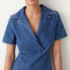 & Other Stories Denim collared dress